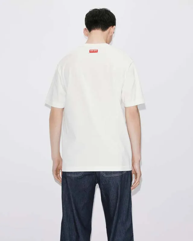 KENZO Men's and Women's Same Style 23 Spring and Summer Cotton Tiger Head Pattern Casual Fashion Loose T-shirt Color: Black Apricot White Size: M L XL XXL Three Standards Style Number: K 69